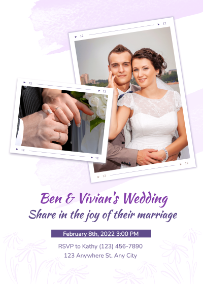 Ring Detail Save the date invitation letter