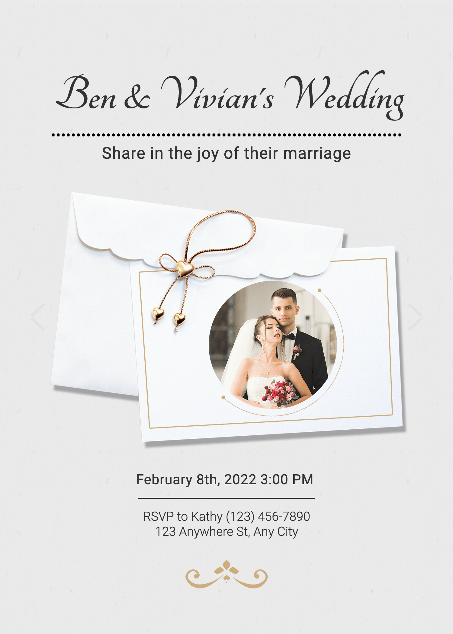 Simple Style Save the date invitation letter