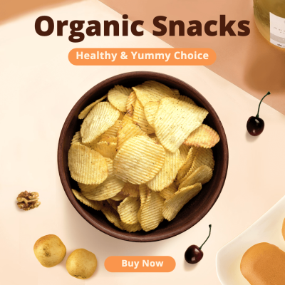 Creative Organic Snacks Description Promotion Ecommerce Story