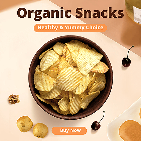 Creative Organic Snacks Description Promotion Ecommerce Story