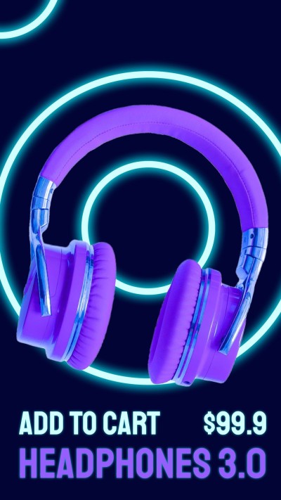 Light ring Element Headset New Arrival Display Promo Ecommerce Story