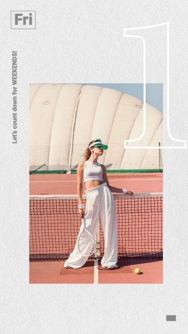 Literary Weekend Count Down Woman Personal Display Instagram Story预览效果