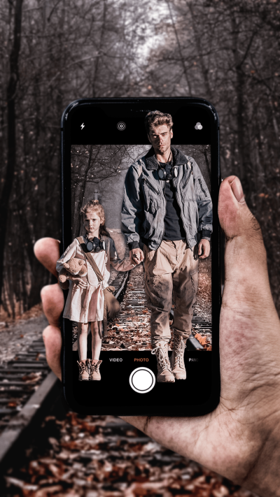 Creative Mobile Interface Simulation Travel Record Instagram Story