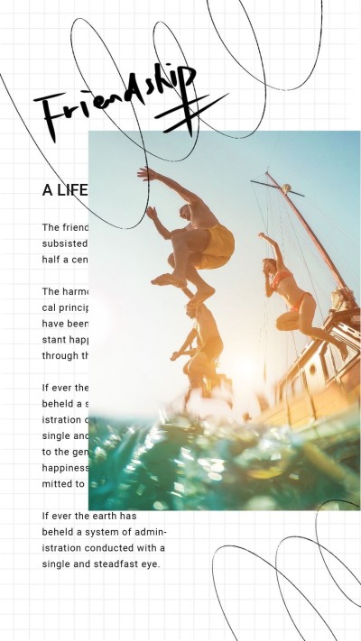 Literary Friendship Lifestyle Display Instagram Story