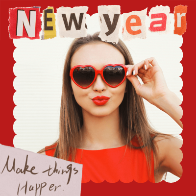 Pasteup New Year Mark Template