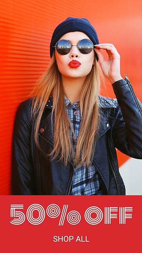 Woman Photo Cosmetics Price Discount Promotion Fashion Simple Style Instagram Story