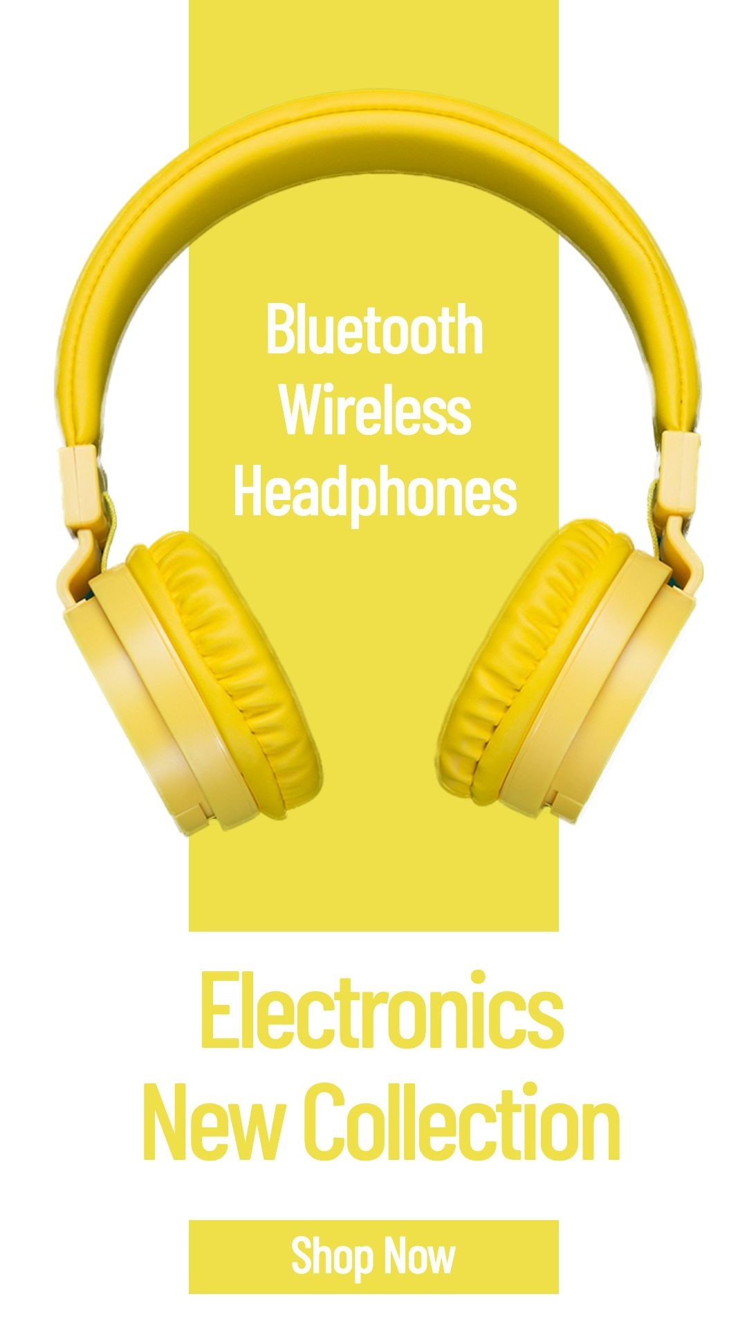 Yellow System Rectangle Headset New Arrival Display Ecommerce Story预览效果