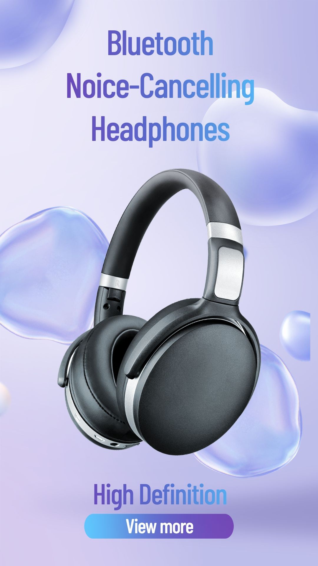 Gradual Change Color Simple Style Headset New Arrival Display Ecommerce Story预览效果