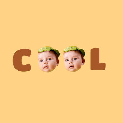 Creative Baby Photos Letter Frame Instagram Post