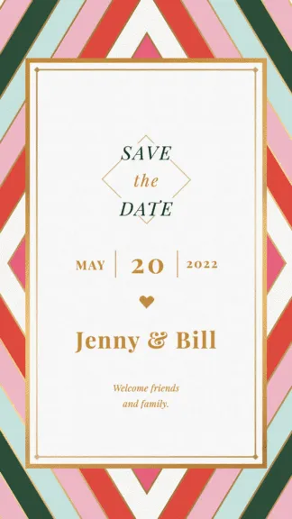 wedding invitation animated instagram story template