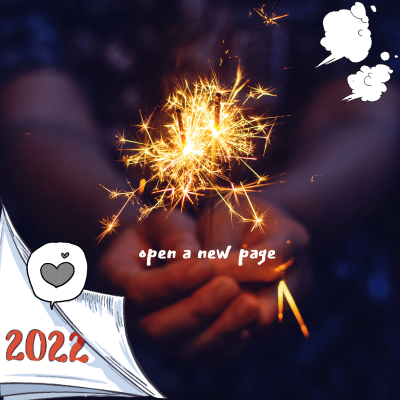 Comic New Year Mark Template
