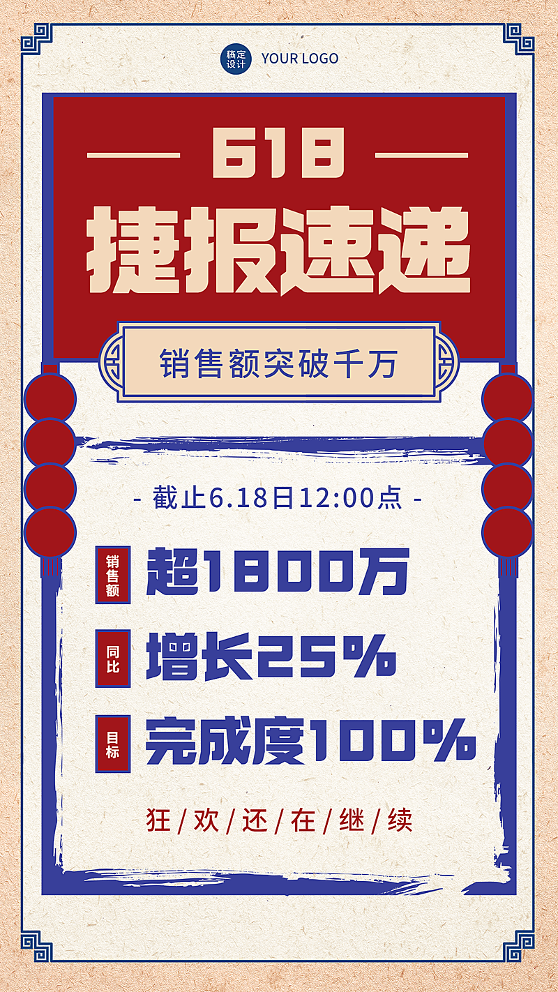 618年中大促企业销售业绩喜报战报
