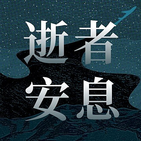 沉痛哀悼空难事件公众号次图