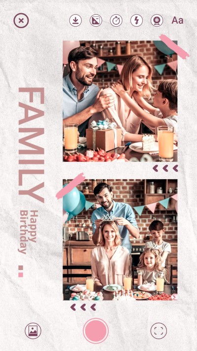 Literary Paper Background Interface Simulation Family Moment Record Instagram Story