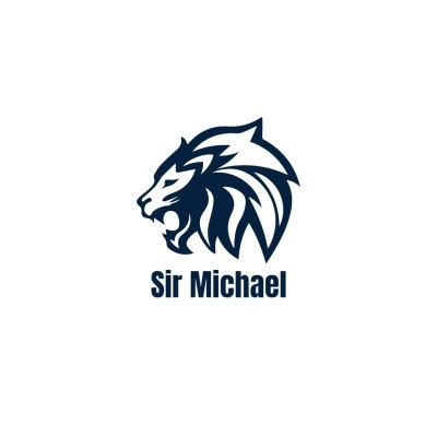 Black Silhouette Lion Element Men's Fashion Logo