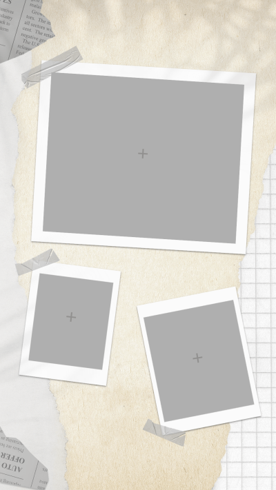 Minimalist Tearing paper style Place Puzzle Instagram story