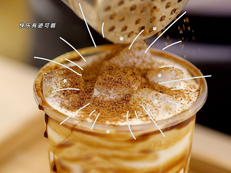 晒美食饮品分享简约风plog模板