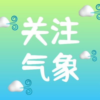3D创意emoji大风预警降温天气提示公众号次图