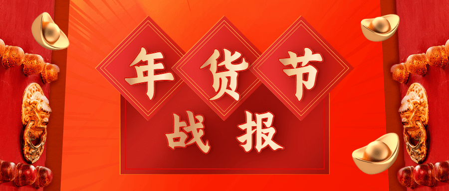 年货节销售战报公众号首图预览效果
