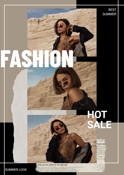 Women's Clothing Fashion Sale Promotion Advertising Poster