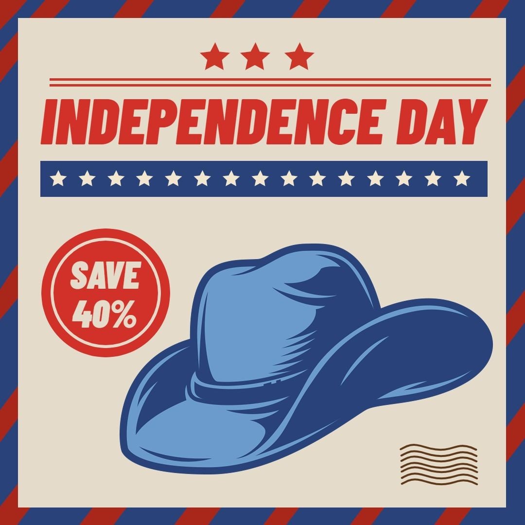 Independence Day Fourth Of July Hat Fashion Discount Sale Promo Ecommerce Product Image