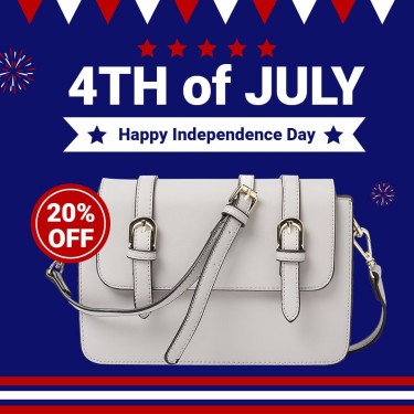 Independence Day Fourth of July Women's Purse Bag Fashion Discount Sale Promo Ecommerce Product Image