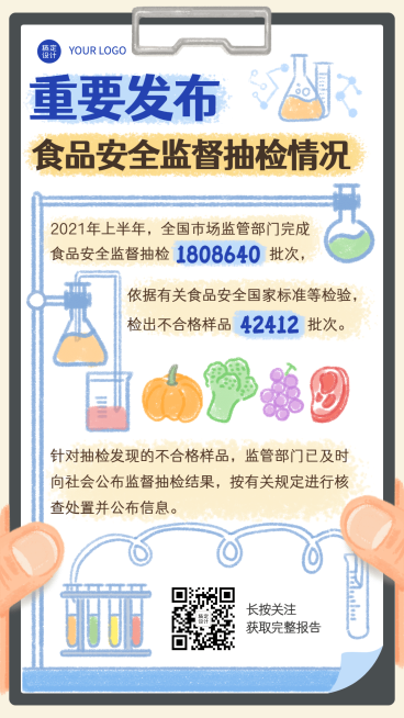 融媒体市监精神宣传插画手机海报预览效果