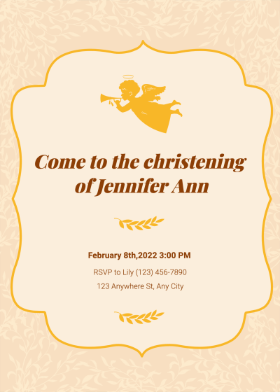 Geometry Frame Baby shower invitation letter