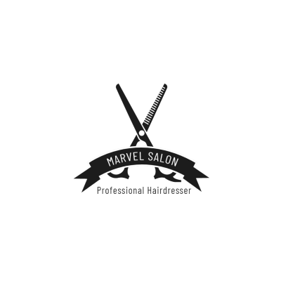 Minimalist Style Professional Hairdresser Logo Image