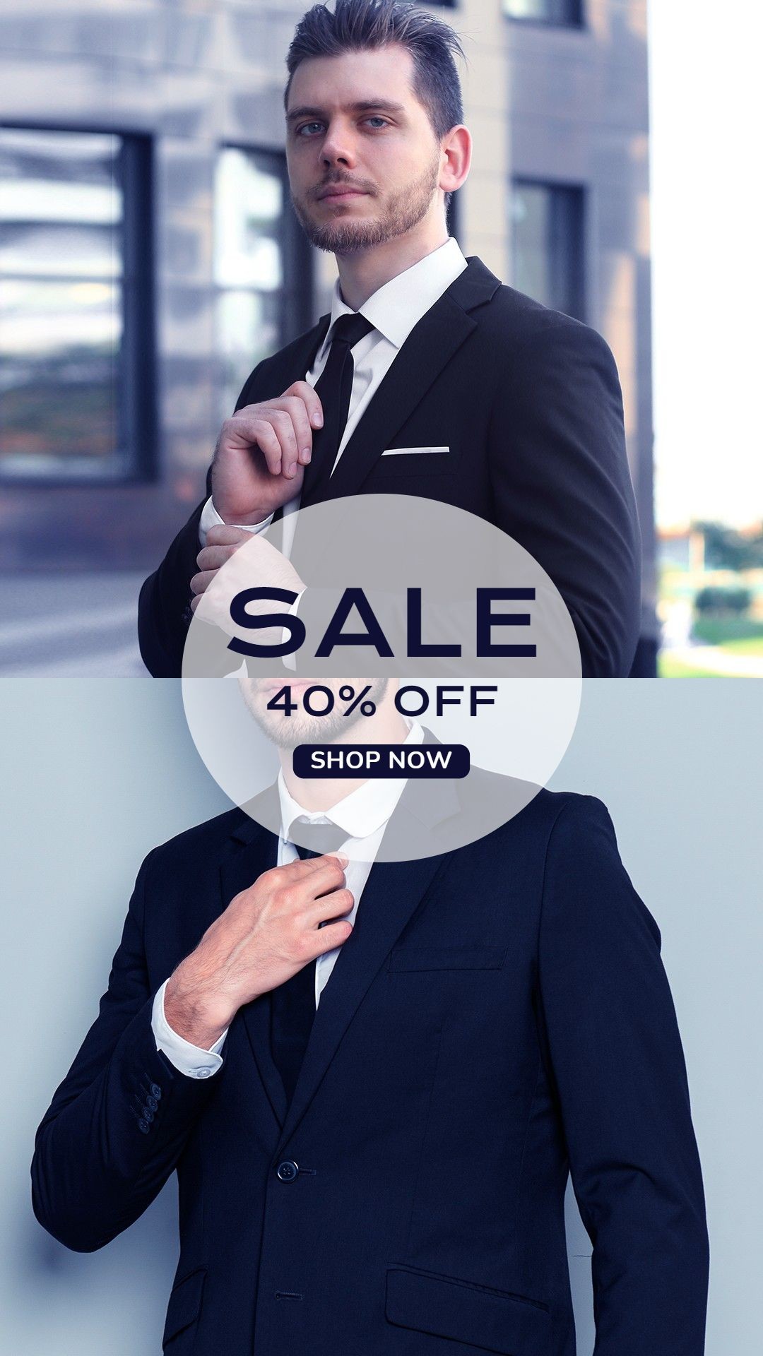 Father's Day Men's Suit Clothing Fashion Discount Sale Promo Ecommerce Story预览效果