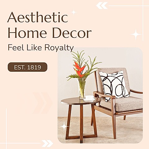 Home Decoration New Arrival Promo Chair Display Ecommerce Product Image