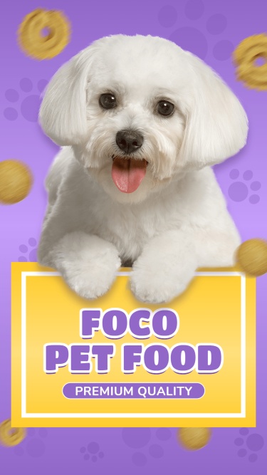 Cute Style Pet Food Promotion Ecommerce Story