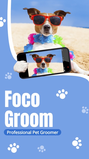 Simple Style Pet Clean Groomer Promo Ecommerce Story