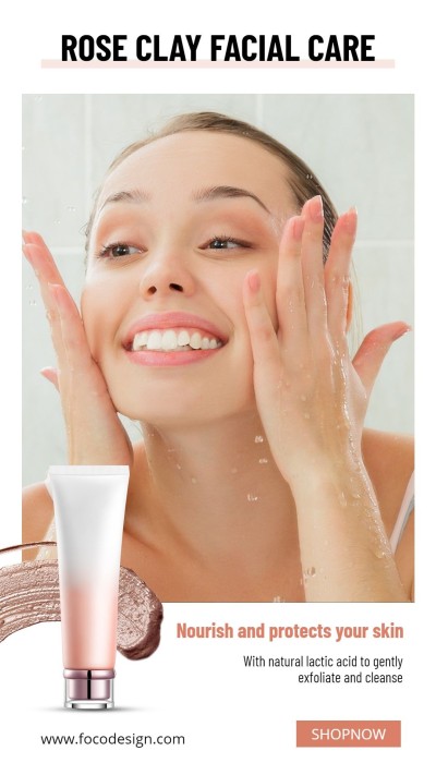 Rectangle Element Skincare Personal Care Promo Display Ecommerce Story