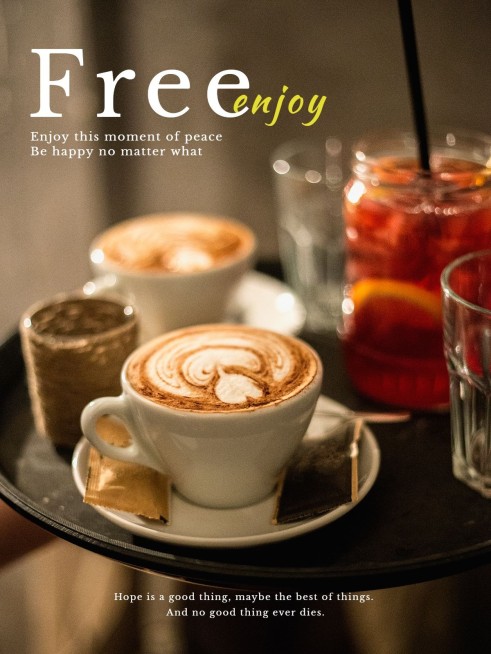 美食通用日常分享文艺风plog模板预览效果