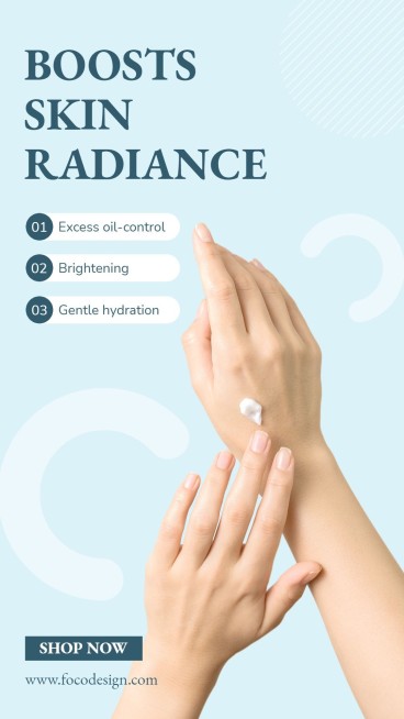 Skincare Personal Care Product Details Annotation Description Promo Ecommerce Story预览效果