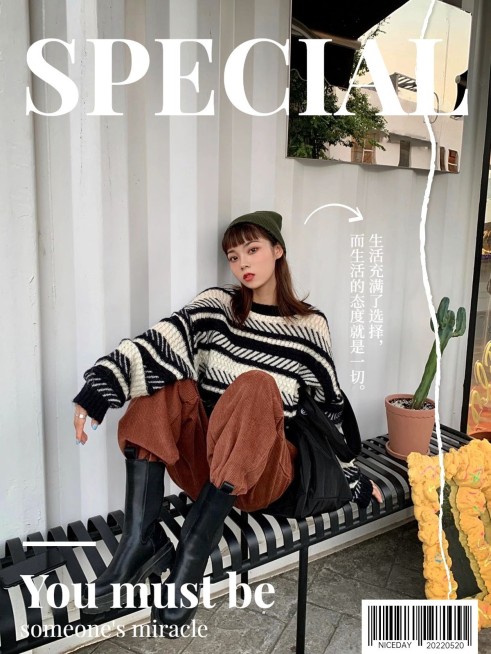 自拍晒照电影海报/杂志风plog模板预览效果