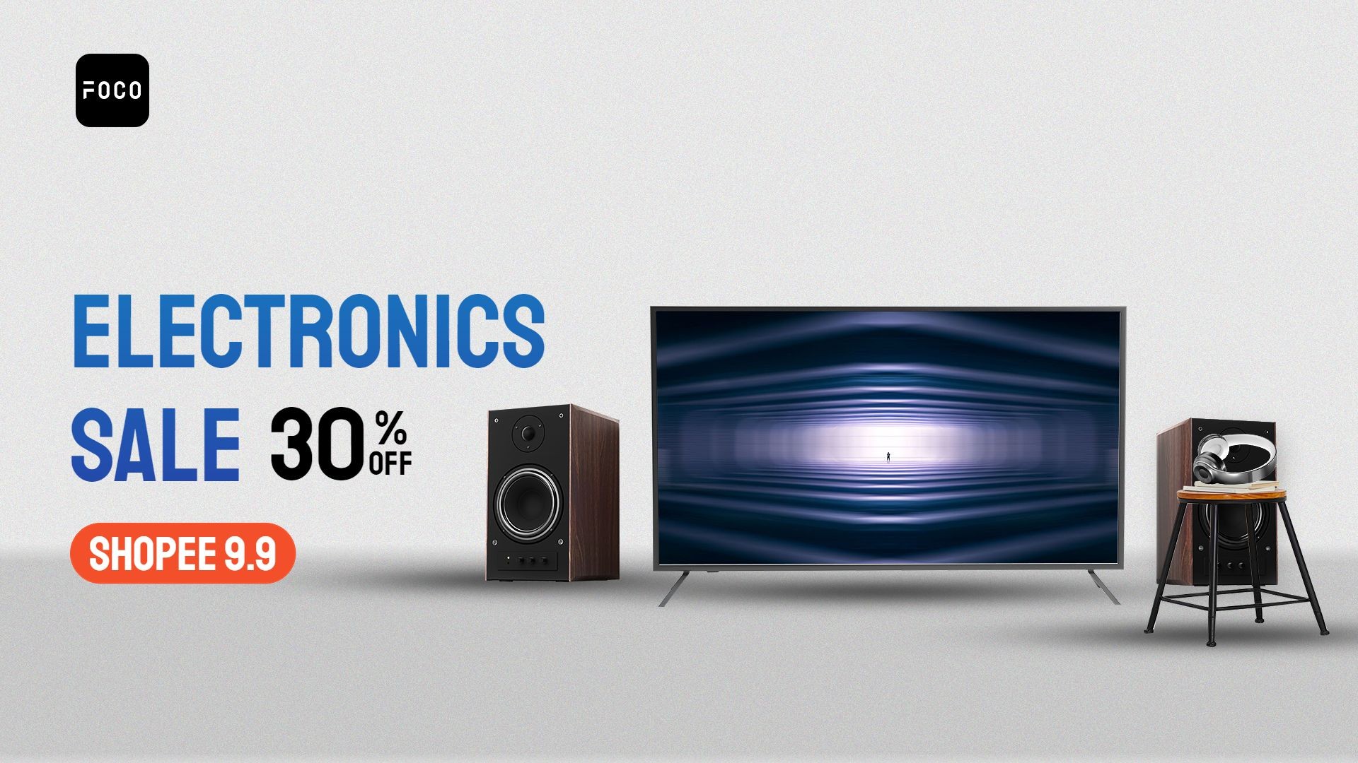 Shopee 9.9 Home Smart Electronics Discount Sale Promo Ecommerce Banner预览效果