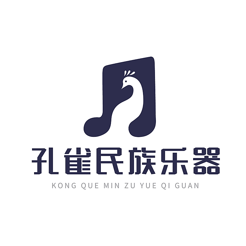 民族乐器音乐logo设计