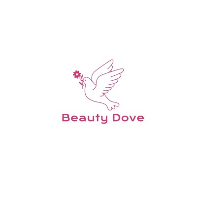 Hand Painted Bird Beauty Cosmetics Skincare Company Brand Logo