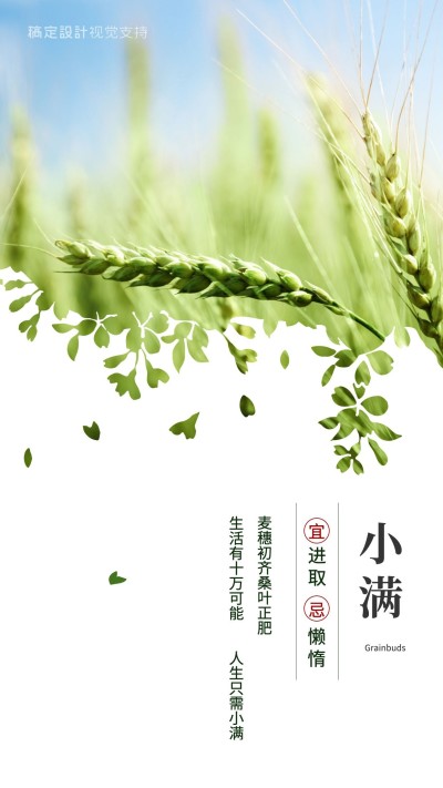 小满传统节气正能量心语