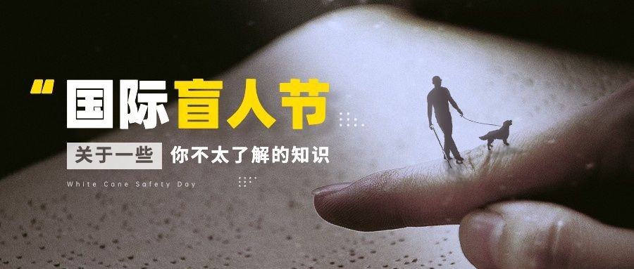 国际盲人节关注盲人爱心公益公众号首图