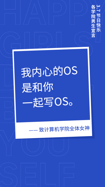 女生节计算机表白系列海报预览效果