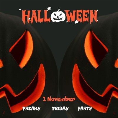 Halloween Festival Pumpkin Lantern Text Instagram Post