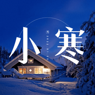 小寒节气祝福雪花实景公众号次图