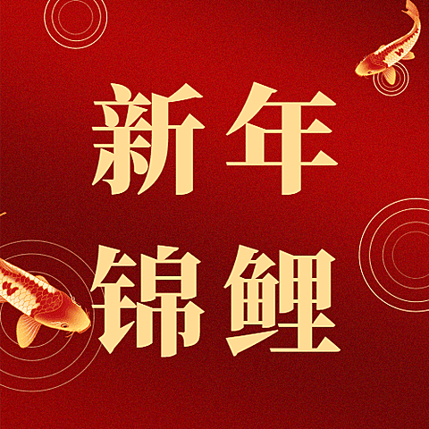 春节除夕祝福锦鲤愿望插画公众号次图