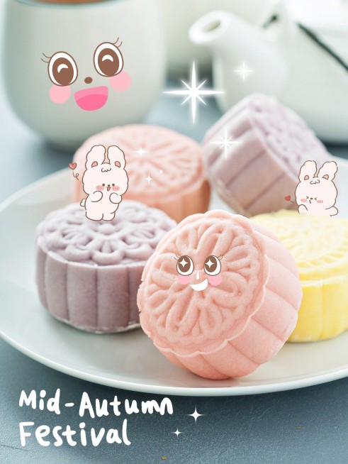 中秋节风景晒照可爱风plog模板预览效果