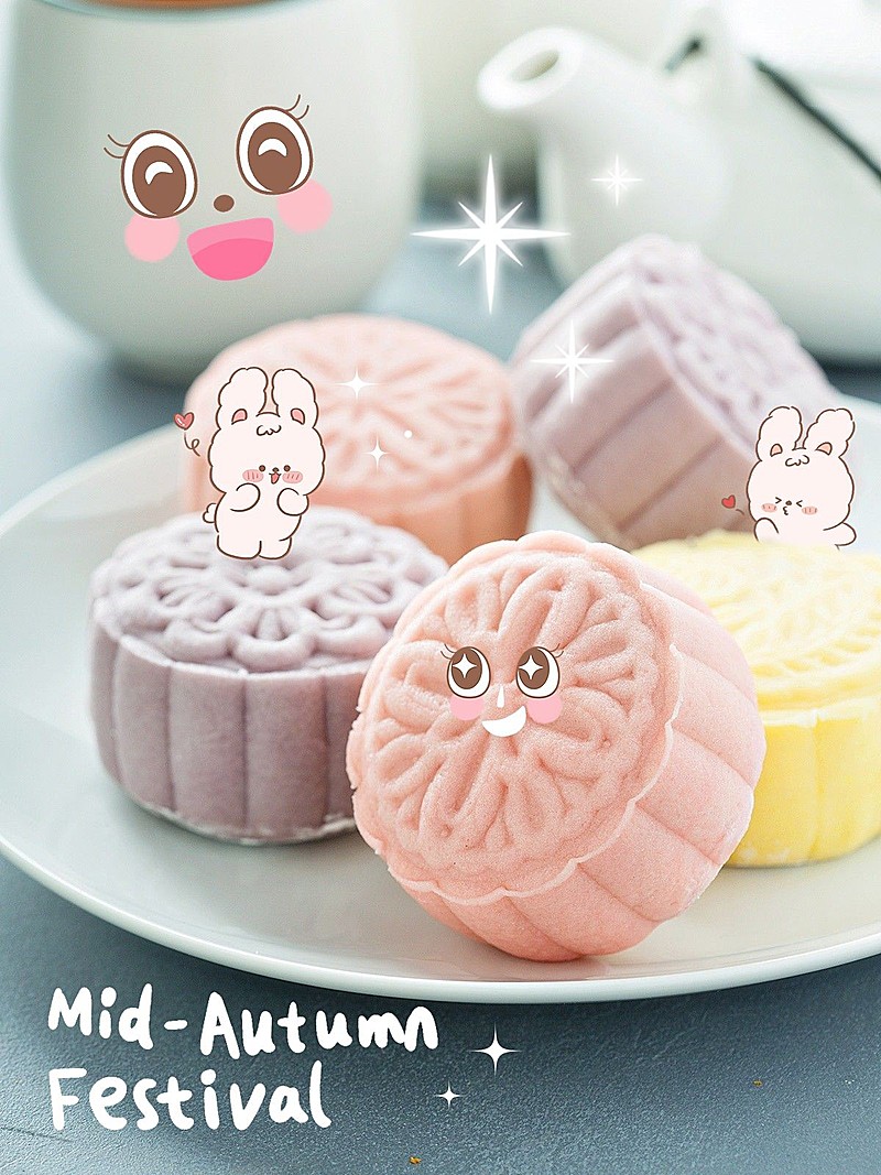 中秋节风景晒照可爱风plog模板