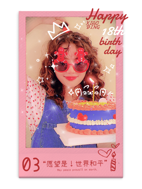 年度关键词春节晒图春节祝福新年祝福年度总结拍立得芭比粉plog模板预览效果