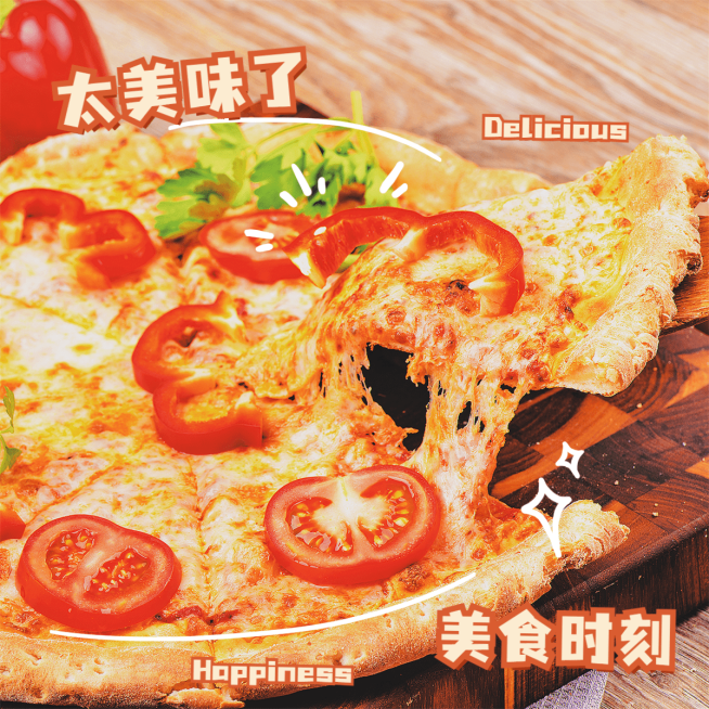 餐饮美食记录简约风plog模板预览效果